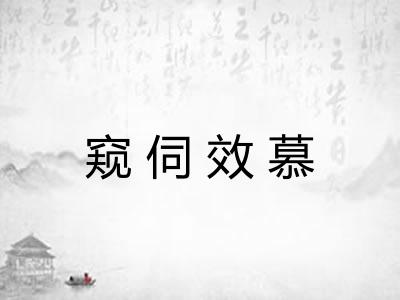 窥伺效慕