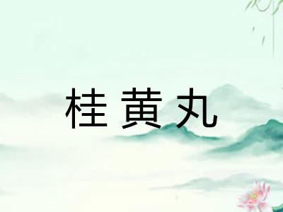 桂黄丸