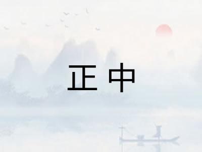 正中
