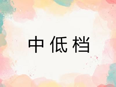 中低档 中低档