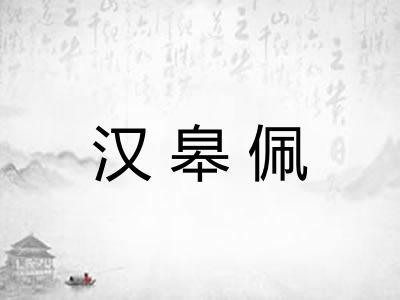 汉皋佩