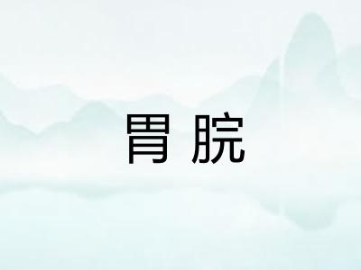 胃脘