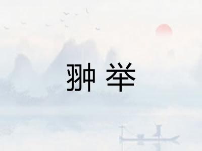 翀举