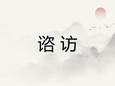 谘访