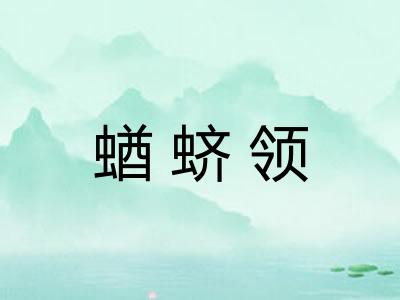 蝤蛴领