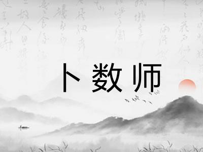 卜数师