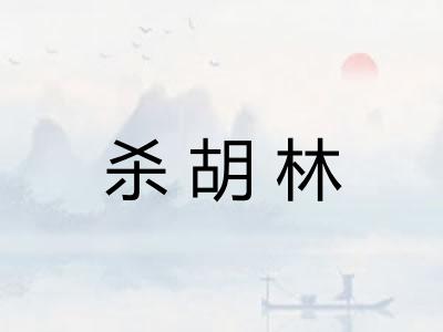 杀胡林