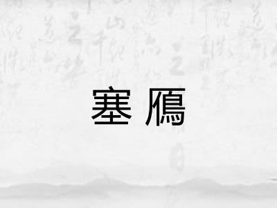 塞鴈