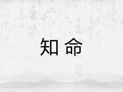 知命