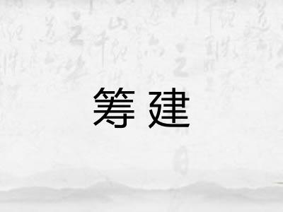 筹建