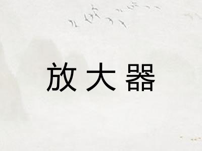 放大器