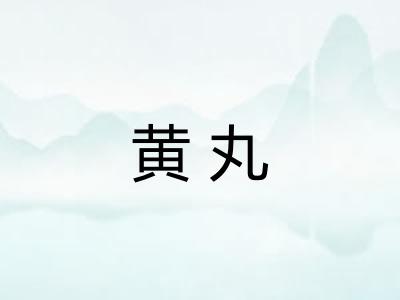 黄丸