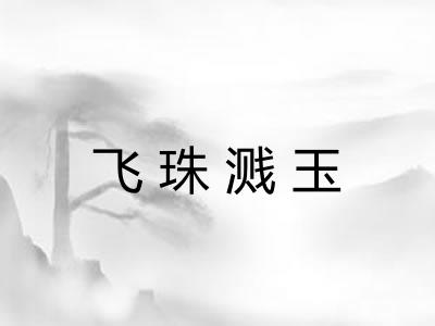 飞珠溅玉