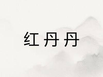 红丹丹