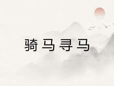 骑马寻马