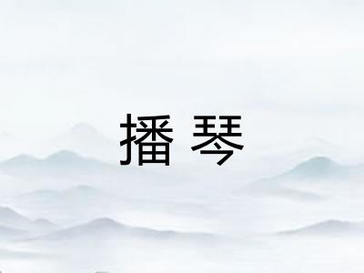 播琴