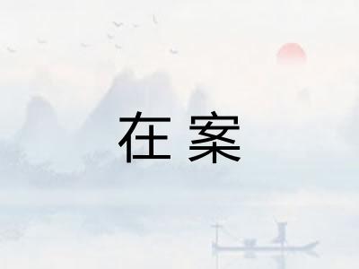在案