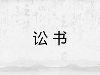 讼书