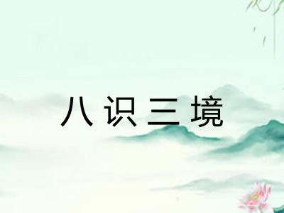 八识三境