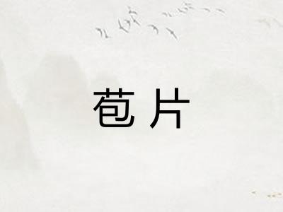 苞片