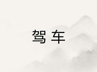 驾车