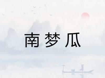 南梦瓜 南梦瓜