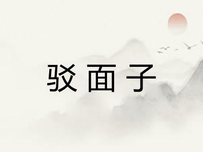 驳面子