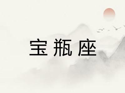 宝瓶座