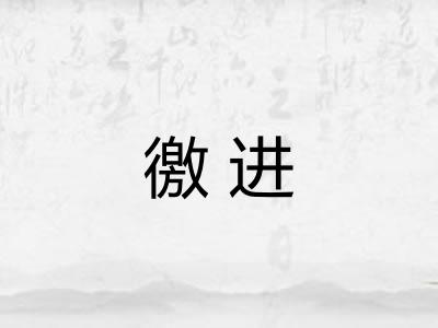 徼进