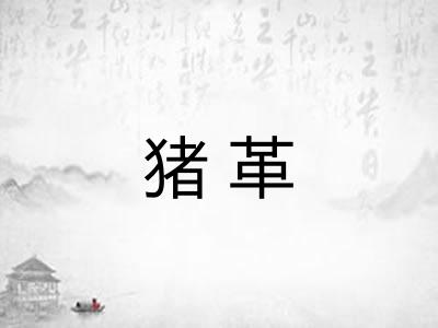 猪革