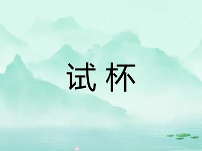 试杯