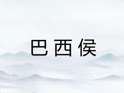 巴西侯 巴西侯