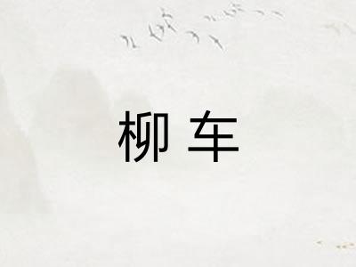 柳车 柳车