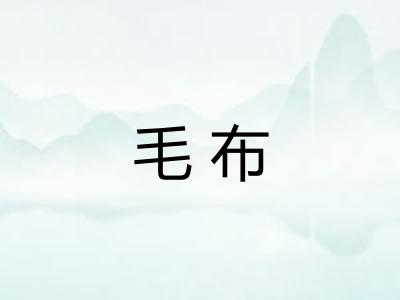 毛布