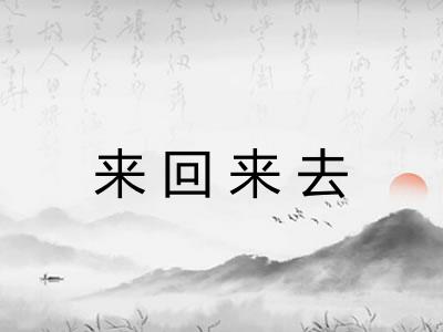来回来去