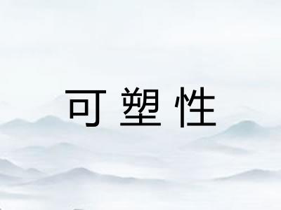 可塑性