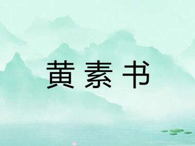 黄素书
