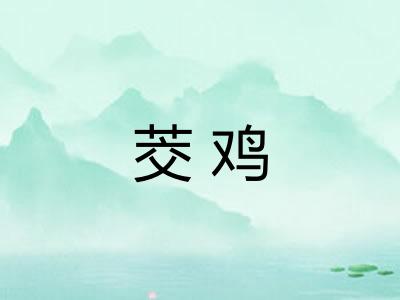 茭鸡