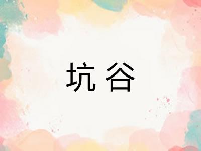 坑谷