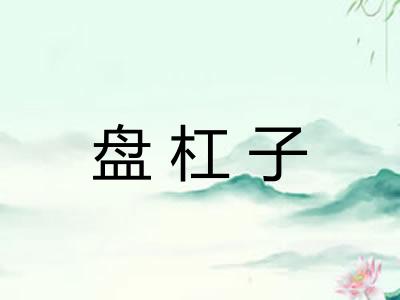 盘杠子
