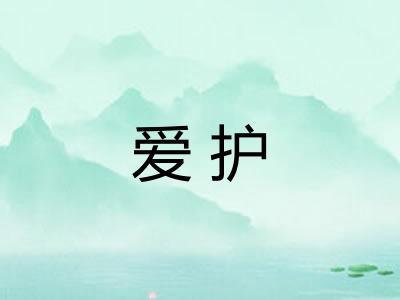 爱护