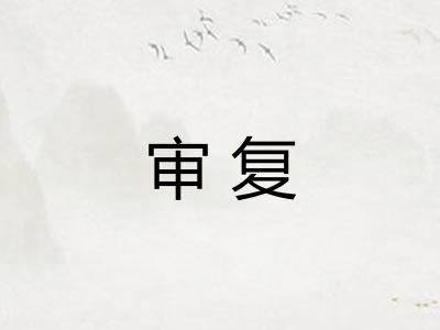 审复
