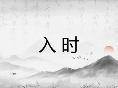 入时