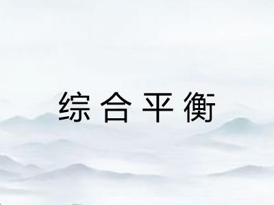 综合平衡