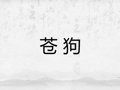 苍狗