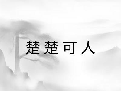 楚楚可人