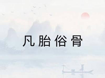 凡胎俗骨
