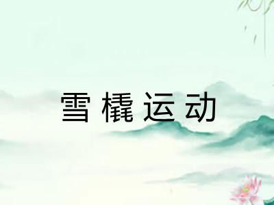 雪橇运动