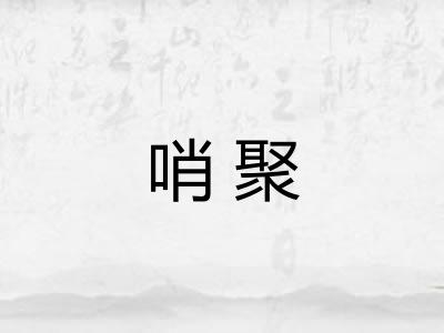 哨聚