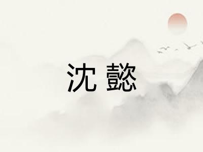 沈懿